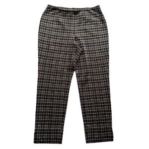 J. Jill Plaid Pointe Slim Leg Stretch Pants